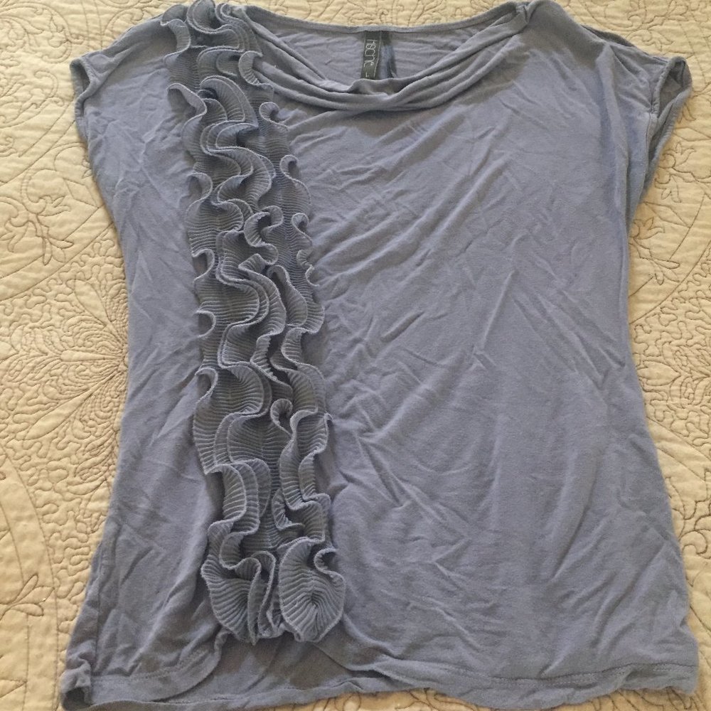 Attractive purple drape neck top